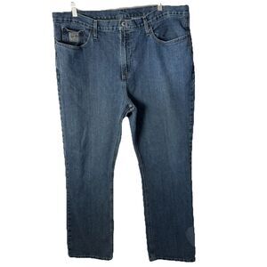 Cinch Jeans Men's 40x30 Blue Denim Silver Label Straight Leg Stretch Cowboy